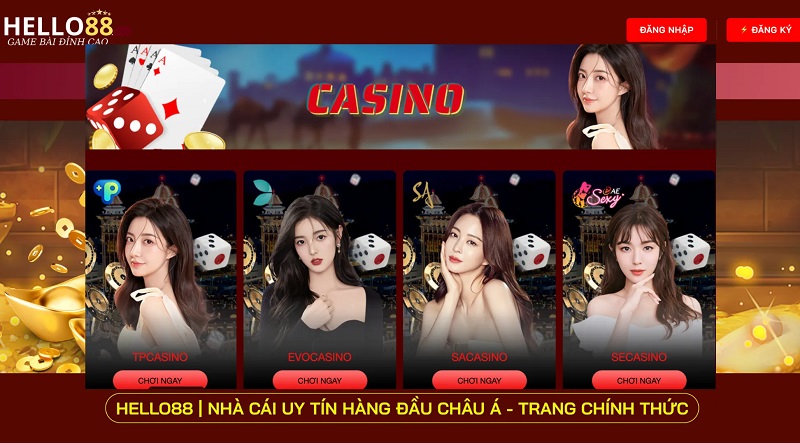 Hướng dẫn tham gia cá cược tại casino online Hello88